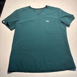 Figs dark green scrub top women’s S